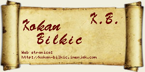 Kokan Bilkić vizit kartica